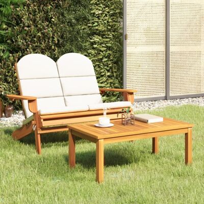 Maisonchic Conjunto de Muebles de Jardín Adirondack - Madera 2 Piezas Maisonchic Conjunto de Muebles de Jardín Adirondack - Madera 2 Piezas