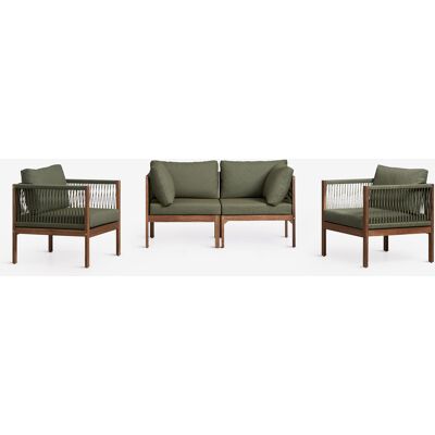 Conjunto De Jardín Con Sofá Modular De 2 Piezas Con Reposabrazos Y 2 Sillones En Madera De Acacia Branson Sklum Conjunto De Jardín Con Sofá Modular De 2 Piezas Con Reposabrazos Y 2 Sillones En Madera De Acacia Branson Sklum