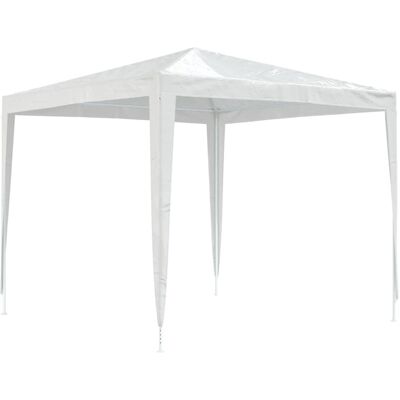 vidaXL Conjunto de Muebles de Jardín Toldo 2.5x2.5 m Blanco - Muebles de Jardín vidaXL Conjunto de Muebles de Jardín Toldo 2.5x2.5 m Blanco - Muebles de Jardín