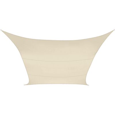 Toldo De Sombra, Repelente Al Agua, Bloquea Hasta El 90% De Los Rayos Uv Dañinos, 4 Anillos O De Acero Inoxidable, 3,6 X 3,6 M, 160 G/m², Poliéster, Cuadrado, Crema - Perel Toldo De Sombra, Repelente Al Agua, Bloquea Hasta El 90% De Los Rayos Uv Dañinos, 4 Anillos O De Acero Inoxidable, 3,6 X 3,6 M, 160 G/m², Poliéster, Cuadrado, Crema - Perel
