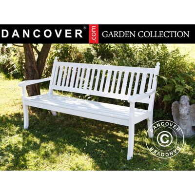 Banco De Jardín Hohenzollern, 3 Plazas, 160cm, Blanco - Dancover Banco De Jardín Hohenzollern, 3 Plazas, 160cm, Blanco - Dancover