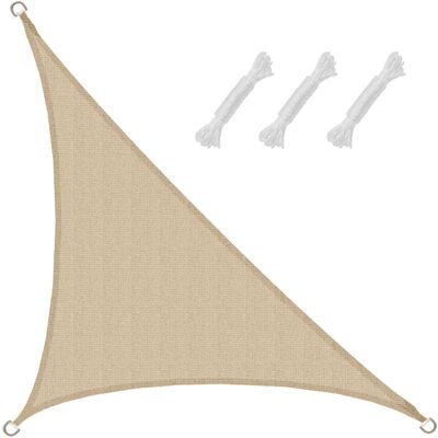 Amanka - Toldo HDPE 2.5x2.5x3.5 - Beige - Vela de sombra Amanka - Toldo HDPE 2.5x2.5x3.5 - Beige - Vela de sombra