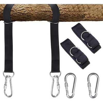 OEM Correa De Hamaca Para Columpio De Árbol De 2 Piezas, Accesorio Para Columpio Con 2 Mosquetones Resistentes Y Anillas En D Para Hamaca De Jardín, Silla Colgante, Exterior OEM Correa De Hamaca Para Columpio De Árbol De 2 Piezas, Accesorio Para Columpio Con 2 Mosquetones Resistentes Y Anillas En D Para Hamaca De Jardín, Silla Colgante, Exterior
