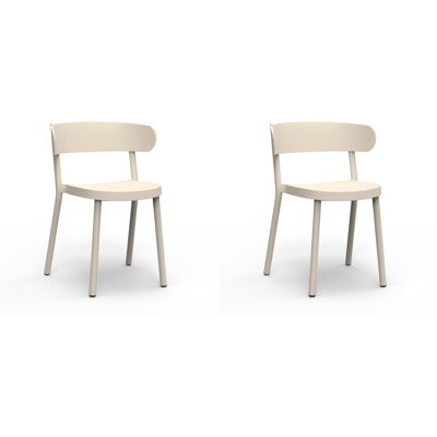 Sillas Casino Resol Plástico Marfil (pack De 2) Sillas Casino Resol Plástico Marfil (pack De 2)