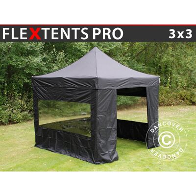 Dancover Carpa plegable FleXtents PRO 3x3m Negro - Carpa plegable Dancover Carpa plegable FleXtents PRO 3x3m Negro - Carpa plegable