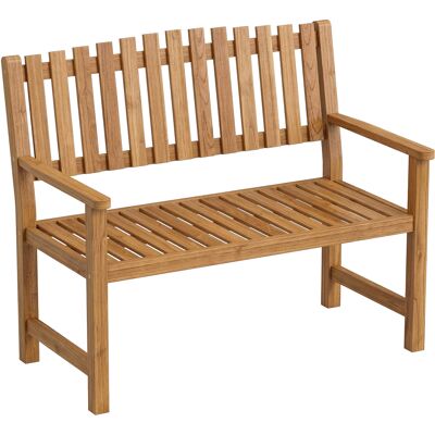 JHY DESIGN Banco De Jardín O De Patio, 2 Plazas, Carga Máxima 320 Kg, Reposabrazos, 112 X 64 X 92 Cm, Madera De Acacia Natural. JHY DESIGN Banco De Jardín O De Patio, 2 Plazas, Carga Máxima 320 Kg, Reposabrazos, 112 X 64 X 92 Cm, Madera De Acacia Natural.