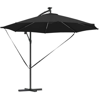 HELLOSHOP26 Sombrilla Excéntrica Basculante Moderna 294 X 294 X 248 Cm Sombra Duradera Jardín De Poliéster Negro 020058759 HELLOSHOP26 Sombrilla Excéntrica Basculante Moderna 294 X 294 X 248 Cm Sombra Duradera Jardín De Poliéster Negro 020058759