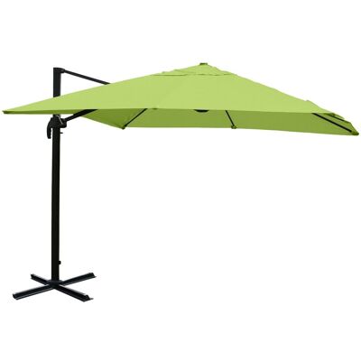 DÉCOSHOP26 Sombrilla Profesional Para Restaurante Terraza Y Jardín 3x3m (ø4,24m) Poliéster Aluminio/acero 23kg Color Verde Sin Base 040003299 DÉCOSHOP26 Sombrilla Profesional Para Restaurante Terraza Y Jardín 3x3m (ø4,24m) Poliéster Aluminio/acero 23kg Color Verde Sin Base 040003299