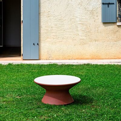 PLUST Mesita Baja Redonda Diseño Moderno Para Salón De Jardín Fade T1-c Plus - Gris PLUST Mesita Baja Redonda Diseño Moderno Para Salón De Jardín Fade T1-c Plus - Gris