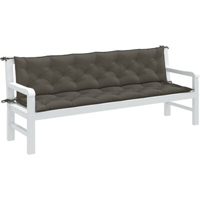 vidaXL Cojines para banco de jardín - 200x50x7 cm - Gris oscuro vidaXL Cojines para banco de jardín - 200x50x7 cm - Gris oscuro