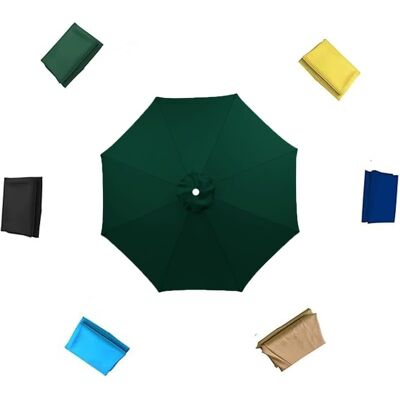 SANS MARQUE Funda De Repuesto Para Sombrilla, 6 Varillas, 8 Toldos Redondos Para Patio, Tela Para Sombrillas De 0,5 Pies, 9 Pies Y 10 Pies (azul Marino, 300 Cm/10 Pies, 6 Varillas) (verde Oscuro, 270 Cm/9 Pies, 8 SANS MARQUE Funda De Repuesto Para Sombrilla, 6 Varillas, 8 Toldos Redondos Para Patio, Tela Para Sombrillas De 0,5 Pies, 9 Pies Y 10 Pies (azul Marino, 300 Cm/10 Pies, 6 Varillas) (verde Oscuro, 270 Cm/9 Pies, 8