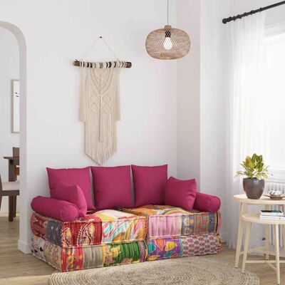 vidaXL 7 piezas Conjunto de Cojines Decorativos Tela Rosa - Conjunto de Cojines vidaXL 7 piezas Conjunto de Cojines Decorativos Tela Rosa - Conjunto de Cojines