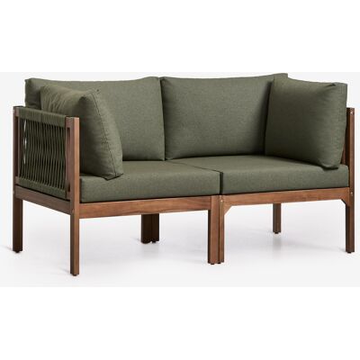 Sofá Modular De Jardín De 2 Piezas Con Reposabrazos En Madera De Acacia Branson Sklum Sofá Modular De Jardín De 2 Piezas Con Reposabrazos En Madera De Acacia Branson Sklum