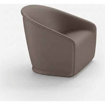PLUST Sillón De Diseño Moderno Exterior Jardín Bar Restaurante Settembre - Gris Pardo PLUST Sillón De Diseño Moderno Exterior Jardín Bar Restaurante Settembre - Gris Pardo