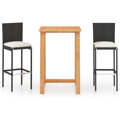 Conjunto de Bar para Jardín con Cojines - Muebles de Jardín Conjunto de Bar para Jardín con Cojines - Muebles de Jardín