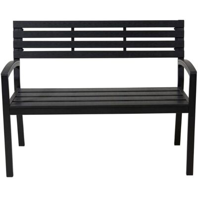 Progarden Banco De Jardin Poliuretano Negro 115x55x85 , Banco De Jardín De Poliuretano Negro 115 X 55 X 85 Cm, Un Asiento Exterior Práctico Y Resistente, Ideal Para Decorar Y Equip Progarden Banco De Jardin Poliuretano Negro 115x55x85 , Banco De Jardín De Poliuretano Negro 115 X 55 X 85 Cm, Un Asiento Exterior Práctico Y Resistente, Ideal Para Decorar Y Equip