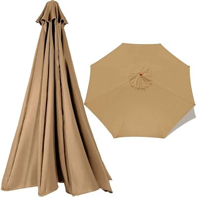 SANS MARQUE Funda De 300 Cm, Tela De 2,7 M Para Sombrilla De Jardín O Patio, Toldo De Repuesto, Colores, (color Caqui, Tamaño: 300 Cm/9,8 Pies (6 Varillas) SANS MARQUE Funda De 300 Cm, Tela De 2,7 M Para Sombrilla De Jardín O Patio, Toldo De Repuesto, Colores, (color Caqui, Tamaño: 300 Cm/9,8 Pies (6 Varillas)