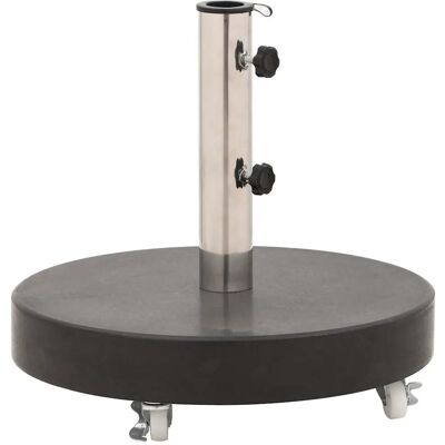 HELLOSHOP26 Base Redonda Para Sombrilla De 45 X 30 Cm Con Ruedas Para Una Fácil Instalación En Granito Negro 020045949 HELLOSHOP26 Base Redonda Para Sombrilla De 45 X 30 Cm Con Ruedas Para Una Fácil Instalación En Granito Negro 020045949