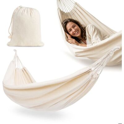 OEM Hamaca Bohemia Beige - Hypermotion - 200 X 150 Cm - Suave Y Transpirable - Fácil De Colgar OEM Hamaca Bohemia Beige - Hypermotion - 200 X 150 Cm - Suave Y Transpirable - Fácil De Colgar