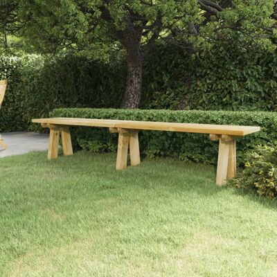 Banco de Jardín Vidaxl - 220cm de Pino Impregnado - Muebles Duraderos para Exteriores Banco de Jardín Vidaxl - 220cm de Pino Impregnado - Muebles Duraderos para Exteriores