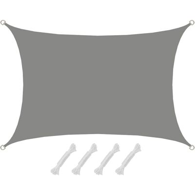 Amanka Upf50+ Toldo Uv 3x4 M Rectángulo Poliéster Hidrófugo Vela De Protección Gris Amanka Upf50+ Toldo Uv 3x4 M Rectángulo Poliéster Hidrófugo Vela De Protección Gris