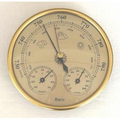 ABYSSE Estación Meteorológica Xvx Con Barómetro, Termómetro E Higrómetro, Estación Meteorológica Analógica 3 En 1 Para Montaje En Pared, Para Uso En Interiores Y Exteriores. ABYSSE Estación Meteorológica Xvx Con Barómetro, Termómetro E Higrómetro, Estación Meteorológica Analógica 3 En 1 Para Montaje En Pared, Para Uso En Interiores Y Exteriores.