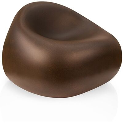 PLUST Sillón Para Exterior Jardín Terraza Polietileno Diseño Moderno Gumball P1 - Marrón PLUST Sillón Para Exterior Jardín Terraza Polietileno Diseño Moderno Gumball P1 - Marrón