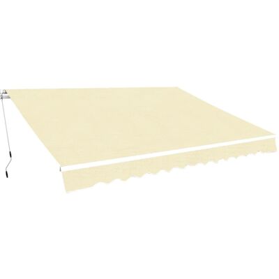 vidaXL Toldo plegable manual 400 cm crema - Toldo vidaXL Toldo plegable manual 400 cm crema - Toldo