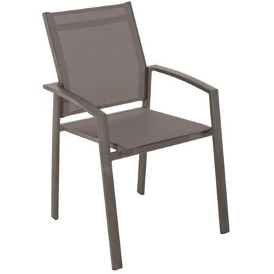 HESPERIDE Sillón De Jardín Apilable Axiome Speculoos Y Praliné - Hespéride HESPERIDE Sillón De Jardín Apilable Axiome Speculoos Y Praliné - Hespéride
