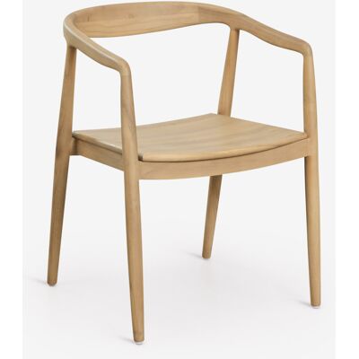 Pack De 4 Sillas De Jardín Con Reposabrazos En Madera De Teca Rokan Sklum Pack De 4 Sillas De Jardín Con Reposabrazos En Madera De Teca Rokan Sklum
