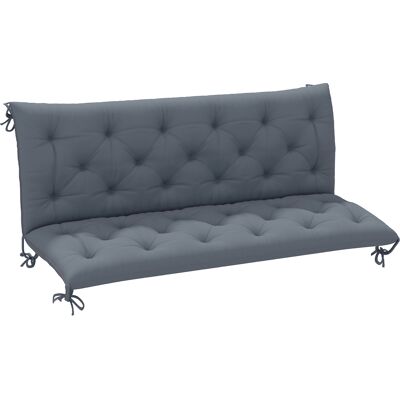JHY DESIGN Cojín Para Banco De 150x98x8 Cm, Gris Oscuro. JHY DESIGN Cojín Para Banco De 150x98x8 Cm, Gris Oscuro.