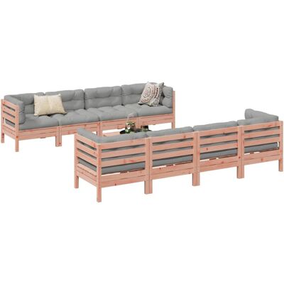 Conjunto de Sofás de Jardín VIDA XL con Cojines, Madera de Abeto de Douglas Conjunto de Sofás de Jardín VIDA XL con Cojines, Madera de Abeto de Douglas