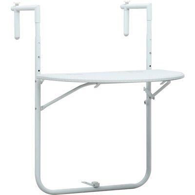 Nnevl Mesa Colgante Blanca - Ajustable y Plegable para Balcón Nnevl Mesa Colgante Blanca - Ajustable y Plegable para Balcón