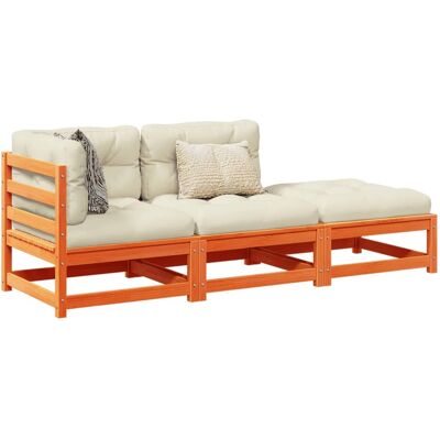 Set de Sofás Jardín 3 Pzas con Cojines - Muebles de Exterior Set de Sofás Jardín 3 Pzas con Cojines - Muebles de Exterior