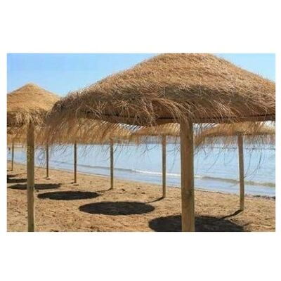 Faura - Sombrilla Esparto Natural Faura Ø 2,20 m - Sombrilla Faura - Sombrilla Esparto Natural Faura Ø 2,20 m - Sombrilla