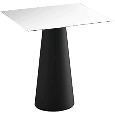 PLUST Mesa De Comedor Cuadrada Diseño Moderno Jardín Terraza Fura T1-dq - Negro PLUST Mesa De Comedor Cuadrada Diseño Moderno Jardín Terraza Fura T1-dq - Negro