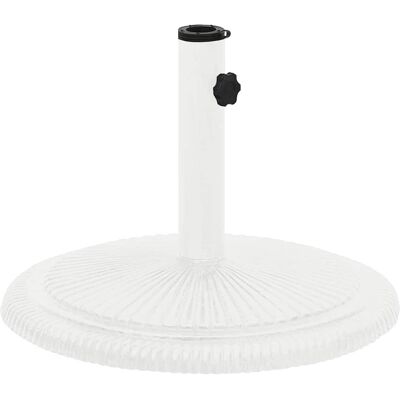 Base de Sombrilla de Hierro Fundido Blanco vidaXL - 45x45x30 cm Base de Sombrilla de Hierro Fundido Blanco vidaXL - 45x45x30 cm