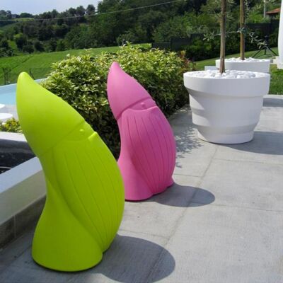 PLUST Enano Jardín Interior Exterior Moderno Diseño Polietileno Baddy - Verde PLUST Enano Jardín Interior Exterior Moderno Diseño Polietileno Baddy - Verde