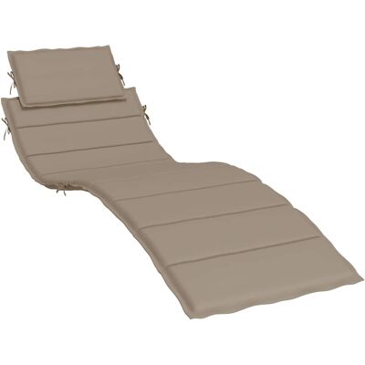vidaXL Cojín de tumbona Taupe - Cojín de tumbona vidaXL Cojín de tumbona Taupe - Cojín de tumbona