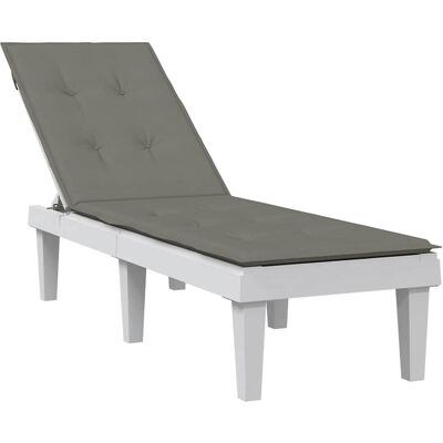 VidaXL Almohadón para tumbona gris melange - Accesorio para muebles de exterior VidaXL Almohadón para tumbona gris melange - Accesorio para muebles de exterior