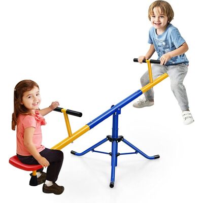 Costway Balancín Para Niños, Subibaja A 360° Con Cerrojo Para Las Piernas 182 X 29 X 86 Cm (2 Asientos) Costway Balancín Para Niños, Subibaja A 360° Con Cerrojo Para Las Piernas 182 X 29 X 86 Cm (2 Asientos)