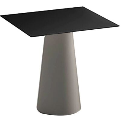 PLUST Mesa De Comedor Cuadrada Diseño Moderno Jardín Terraza Fura T1-dq - Beige PLUST Mesa De Comedor Cuadrada Diseño Moderno Jardín Terraza Fura T1-dq - Beige
