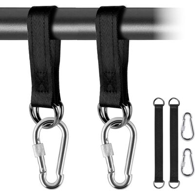 OEM Sistema De Suspensión Para Hamaca, 2 Piezas, Juego De Suspensión Para Columpio, Accesorio Para Columpio, Cierre, Correa De Suspensión De Nailon Con 2 Mosquetones Resistentes Y Anillas En D Para Colgar OEM Sistema De Suspensión Para Hamaca, 2 Piezas, Juego De Suspensión Para Columpio, Accesorio Para Columpio, Cierre, Correa De Suspensión De Nailon Con 2 Mosquetones Resistentes Y Anillas En D Para Colgar