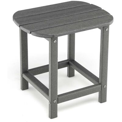 HELLOSHOP26 Juego De 2 Mesas Auxiliares Para Exterior 48 X 37 X 46 Cm Construcción Robusta Tablero Grande Y Acogedor De Hdpe Gris 200013855 HELLOSHOP26 Juego De 2 Mesas Auxiliares Para Exterior 48 X 37 X 46 Cm Construcción Robusta Tablero Grande Y Acogedor De Hdpe Gris 200013855
