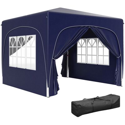 BEYAMIS Mesa De Picnic Plegable De 3x3 M Con Toldo, Paneles Laterales, Protección Upf50+, Altura Ajustable Y Bolsa De Transporte Azul Oscuro. BEYAMIS Mesa De Picnic Plegable De 3x3 M Con Toldo, Paneles Laterales, Protección Upf50+, Altura Ajustable Y Bolsa De Transporte Azul Oscuro.