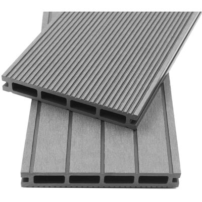 Home Deluxe - Juego Completo De Tarima Wpc (incl. Subestructura) Samana Color: Gris Claro, Tamaño: 10 M² Home Deluxe - Juego Completo De Tarima Wpc (incl. Subestructura) Samana Color: Gris Claro, Tamaño: 10 M²