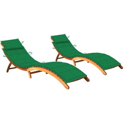 HELLOSHOP26 Juego De 2 Tumbonas Tumbona Para Tomar El Sol Cama De Jardín Terraza Muebles De Exterior Con Cojines De Madera Maciza De Acacia 020012065 HELLOSHOP26 Juego De 2 Tumbonas Tumbona Para Tomar El Sol Cama De Jardín Terraza Muebles De Exterior Con Cojines De Madera Maciza De Acacia 020012065