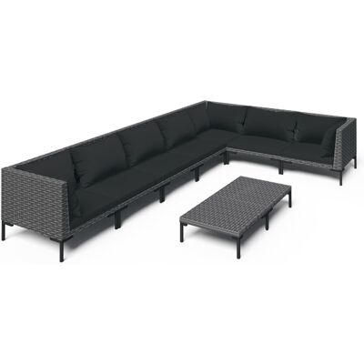 Set de Muebles de Jardín 8 piezas - Duradero, Resistente a la Intemperie Set de Muebles de Jardín 8 piezas - Duradero, Resistente a la Intemperie