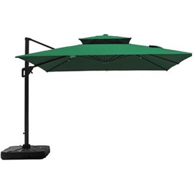 SANS MARQUE Toldo De Repuesto Para Sombrilla De Patio De 3 Metros, Doble Techo, Cuadrada, Para Exteriores, Mercado, Terraza, Patio Trasero, Piscina, Tela Verde Oscuro. SANS MARQUE Toldo De Repuesto Para Sombrilla De Patio De 3 Metros, Doble Techo, Cuadrada, Para Exteriores, Mercado, Terraza, Patio Trasero, Piscina, Tela Verde Oscuro.