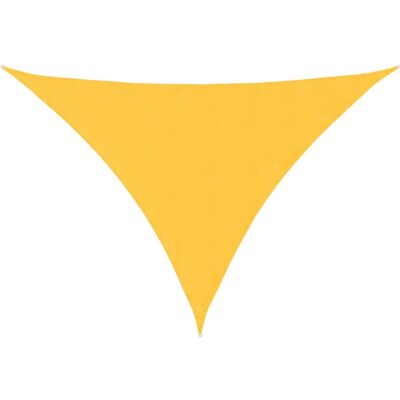 vidaXL Toldo de vela triangular 4x5x6,4 m Amarillo - Sombrilla exterior vidaXL Toldo de vela triangular 4x5x6,4 m Amarillo - Sombrilla exterior